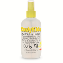 Load image into Gallery viewer, Curly Kids Mixed Hair HairCare Curly Oil Spray 5 Oz
