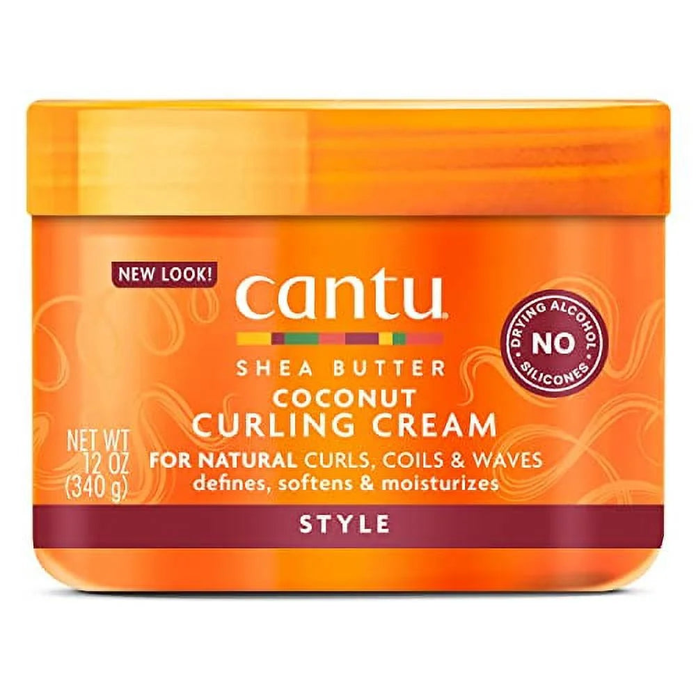 Cantu Coconut Curling Cream Shea Butter For Natural Hair Strengthens 12 Oz