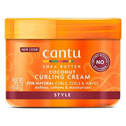 Cantu Coconut Curling Cream Shea Butter For Natural Hair Strengthens 12 Oz