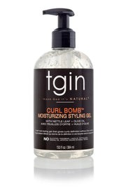 TGIN Curl Bomb Moisturizing Styling Gel With Nettle Leaf + Olive Oil - 13 oz