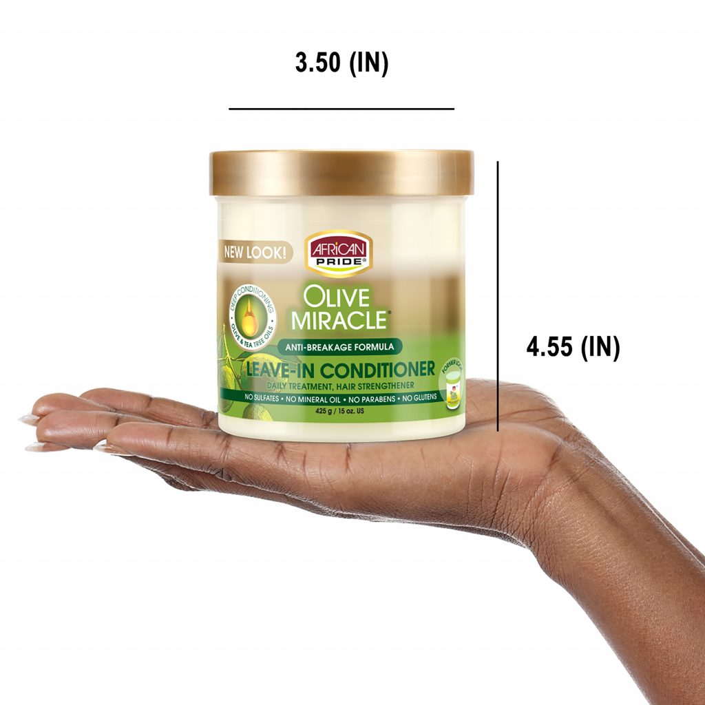 African Pride Olive Miracle Anti-breakage Leave In Conditioner Cream 15 Oz