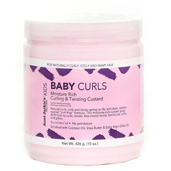 Aunt Jackies Baby Girl Curls Curling and Twisting Custard