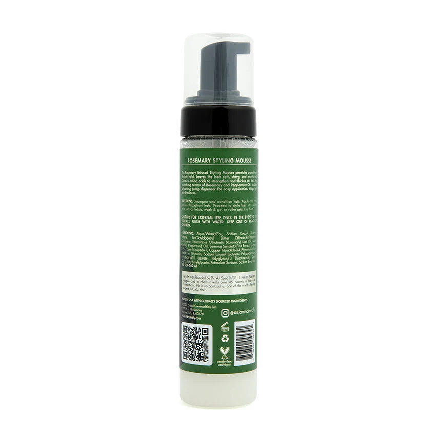 As I Am Rosemary Styling Mousse 8oz