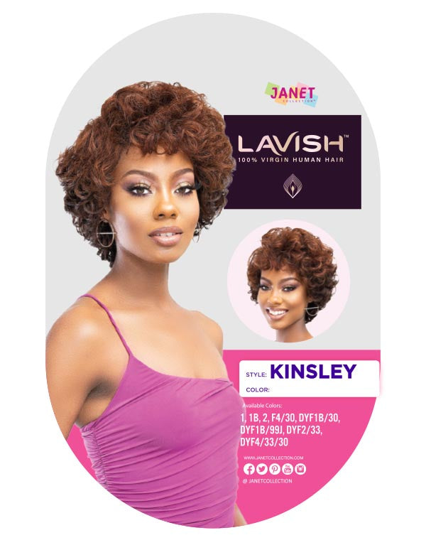 Janet Collection Lavish Virgin Human Hair Wig Kinsley