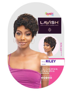 Janet Collection Lavish Virgin Human Hair Wig Riley