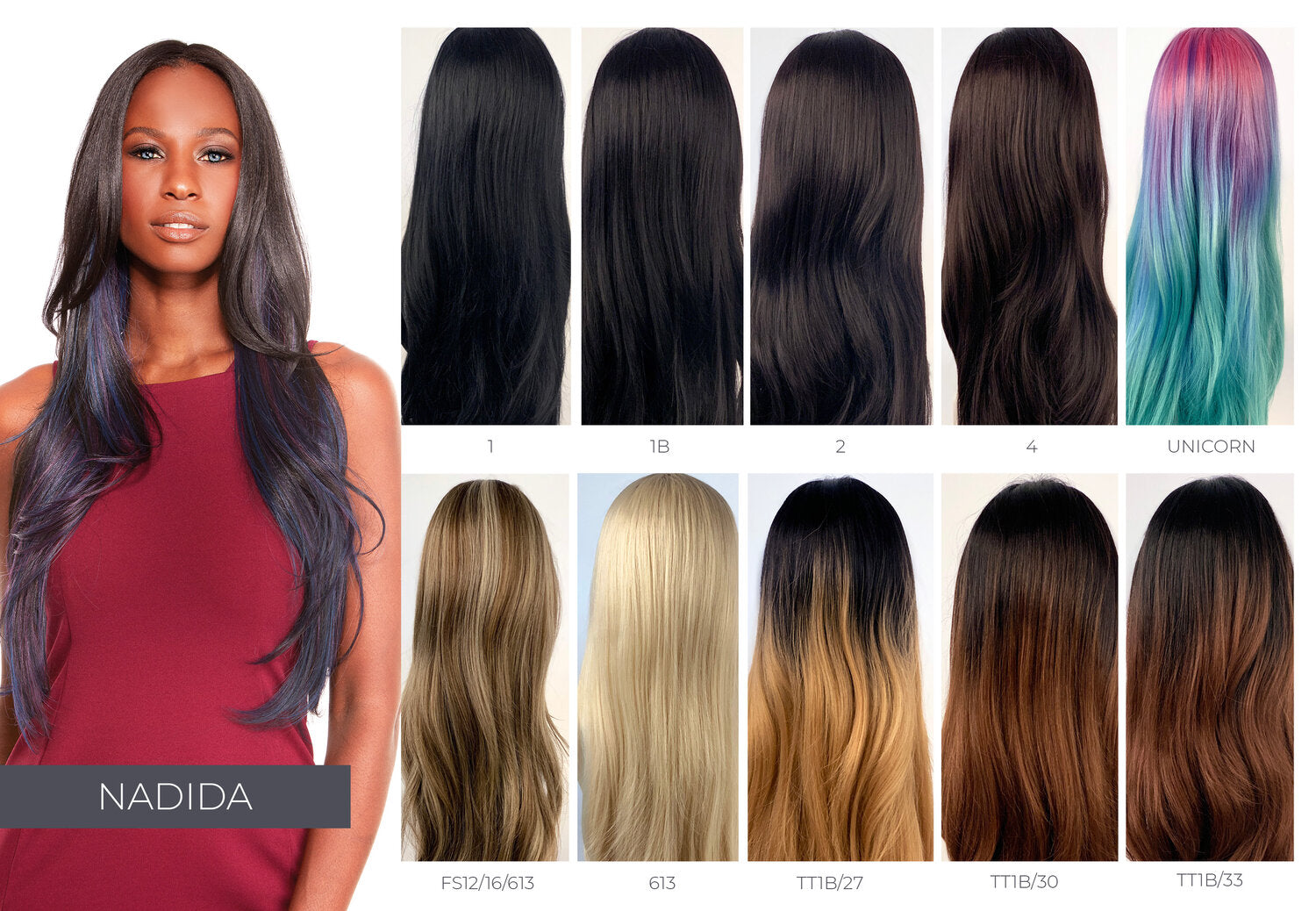 Sleek Hair Spotlight Lace Parting Wig Nadida