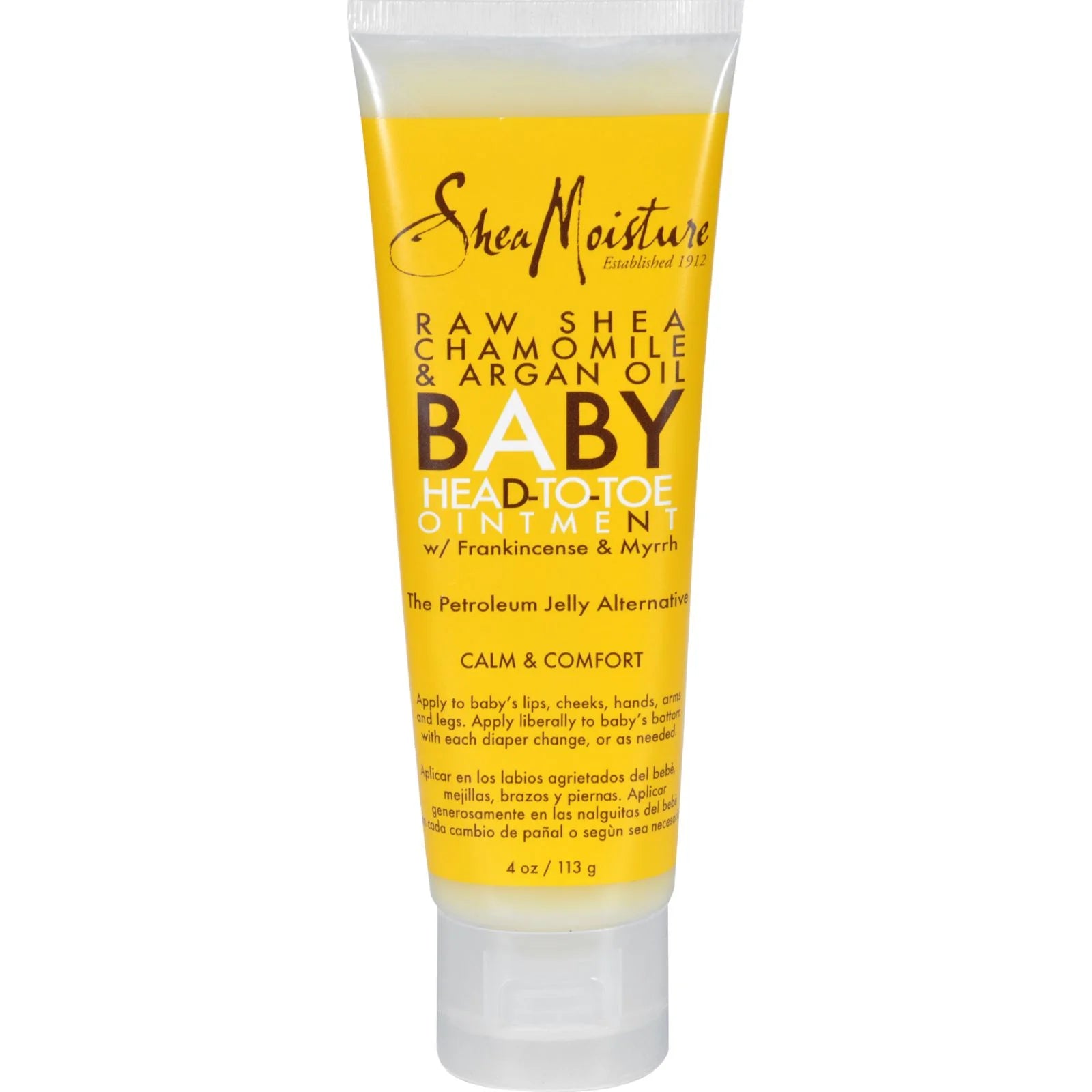 Shea Moisture Kids Raw Shea Chamomile And Argan Oil Baby All Purpose Diaper Ointment 4 Oz