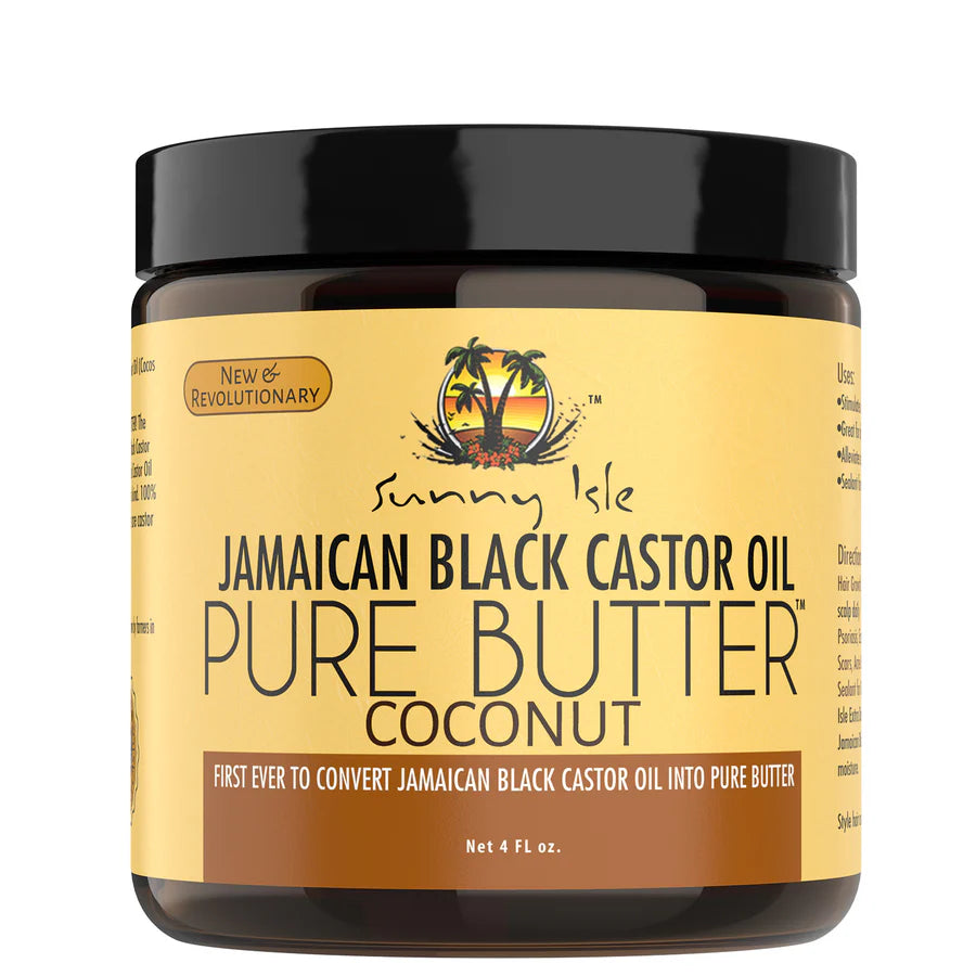 Sunny Isle Jamaican Black Castor Oil Pure Butter Coconut 4 Oz