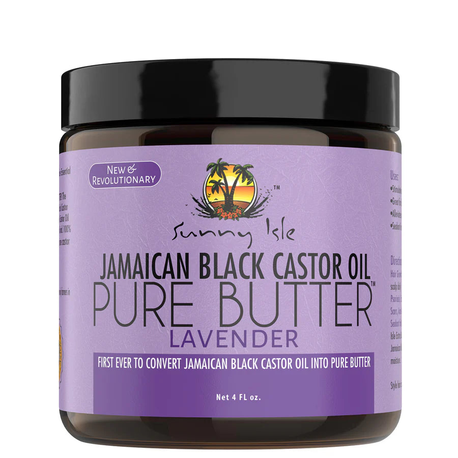 Sunny Isle Jamaican Black Castor Oil Pure Butter Lavender 4 Oz