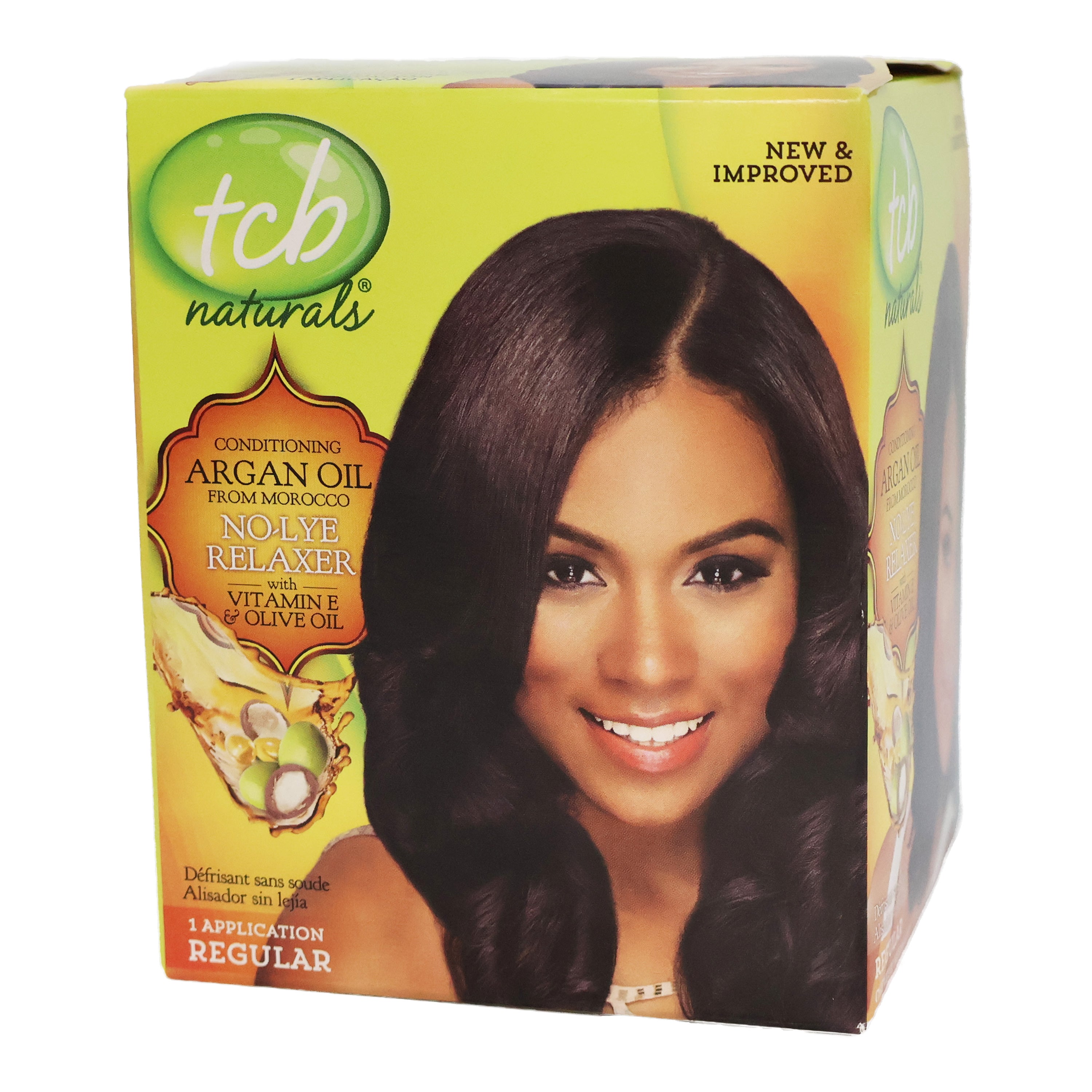 Tcb Naturals Olive Oil No Lye Relaxer Kit - Regular