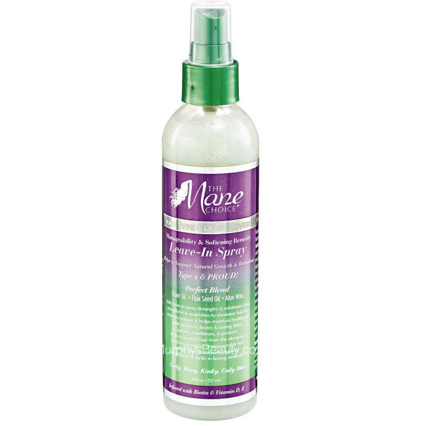 The Mane Choice Hair Type 4 Leaf Clover Manageability & Softening Remedy Leave-In Spray 8 Oz