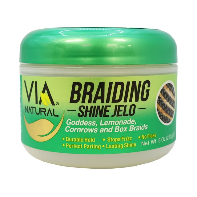 Via Natural Braiding Shine Jelo Extra Strength 8Oz