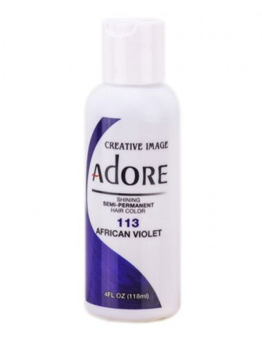 Adore Shining Semi Permanent 113 African Violet Hair Dye 4 Oz