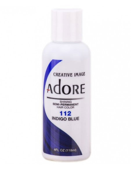 Adore Shining Semi Permanent 112 Indigo Blue Hair Dye 4 Oz