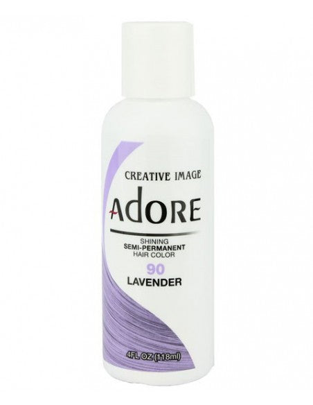 Adore Shining Semi Permanent 90 Lavender Hair Dye 4 Oz