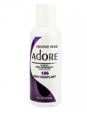 Adore Shining Semi Permanent 186 Rich Eggplant Hair Dye 4 Oz