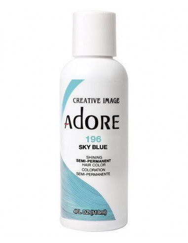 Adore Shining Semi Permanent 196 Sky Blue Hair Dye 4 Oz