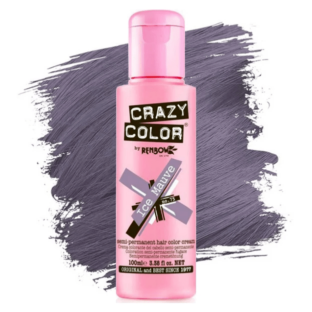 Crazy Color Semi Permanent Hair Dye Ice Mauve 4 Oz