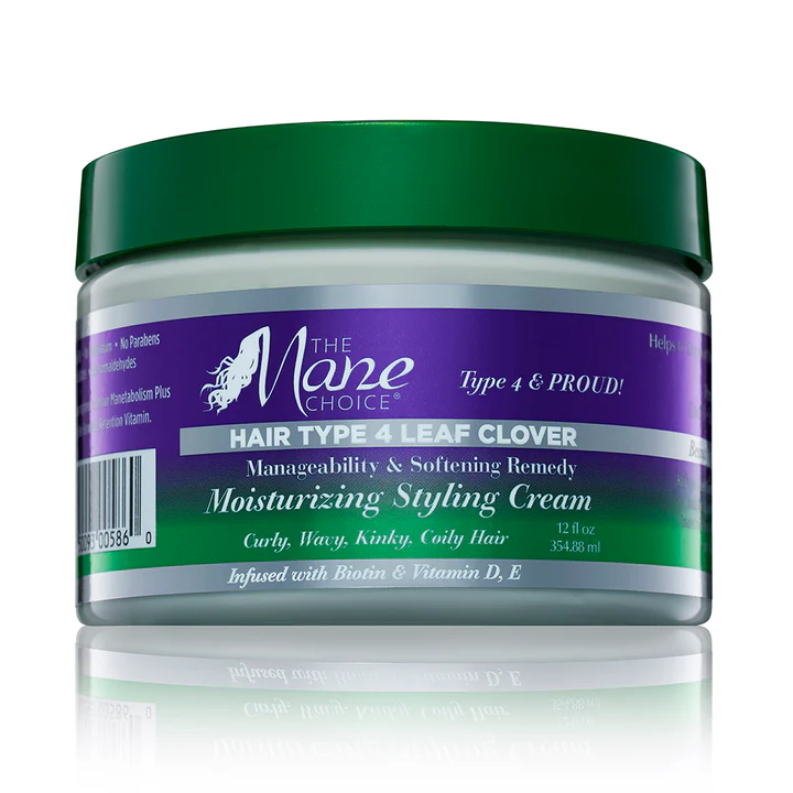 The Mane Choice Moisturing Styling Cream, Hair Type 4 Leaf Clover 12 Oz