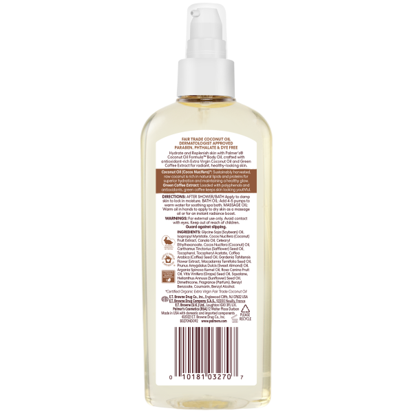 Palmer's 24 Hour Moisture Body Oil Coconut Oil Formula with Vitamin E  150g