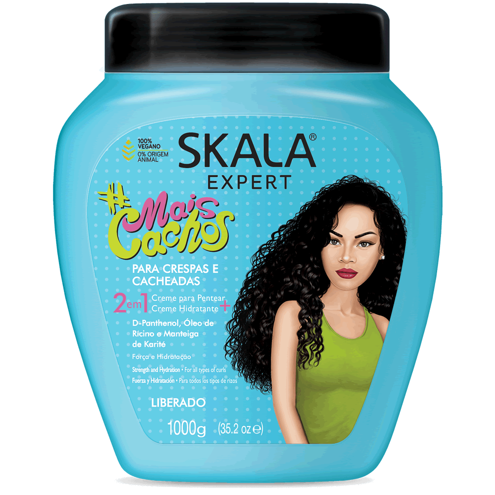 Skala Expert Crema Mais Cachos 2 In 1 Treatment Cream + Leave In 35.2 Oz
