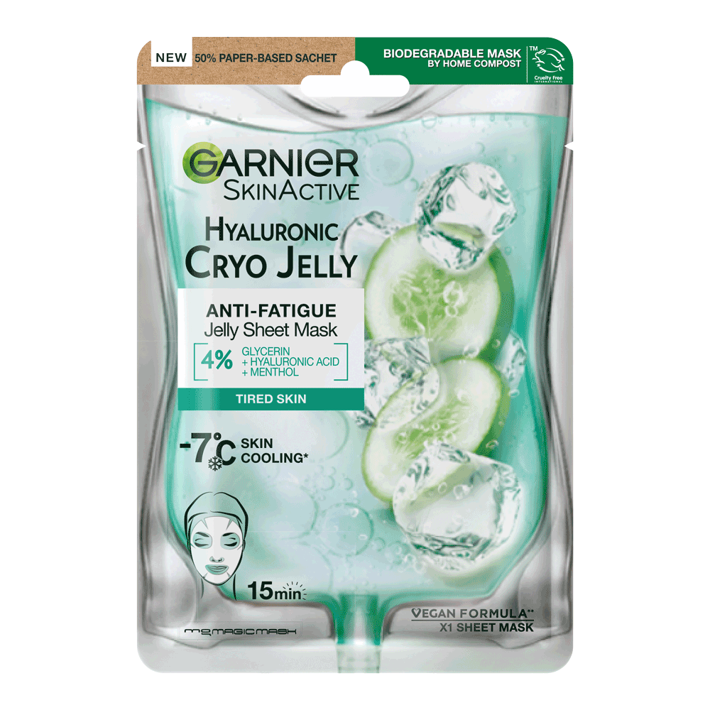 Garnier Skin Active Hyaluronic Cryo Jelly Anti-Fatigue Jelly Sheet Mask