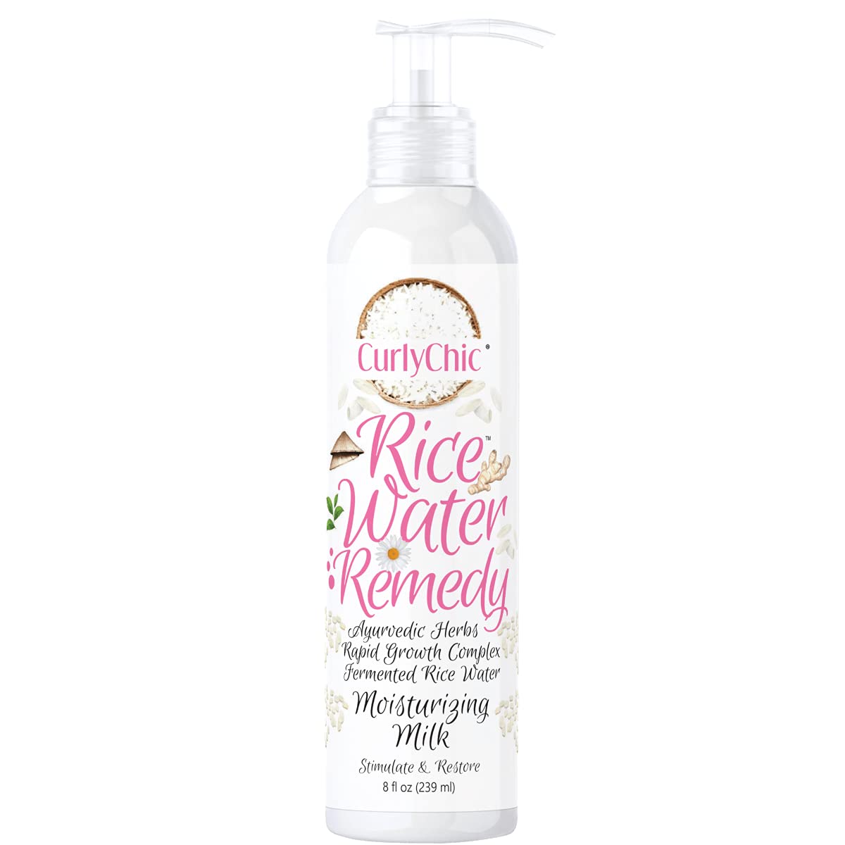 Curly Chic Rice Water Remedy Moisturizing Milk 12 Oz