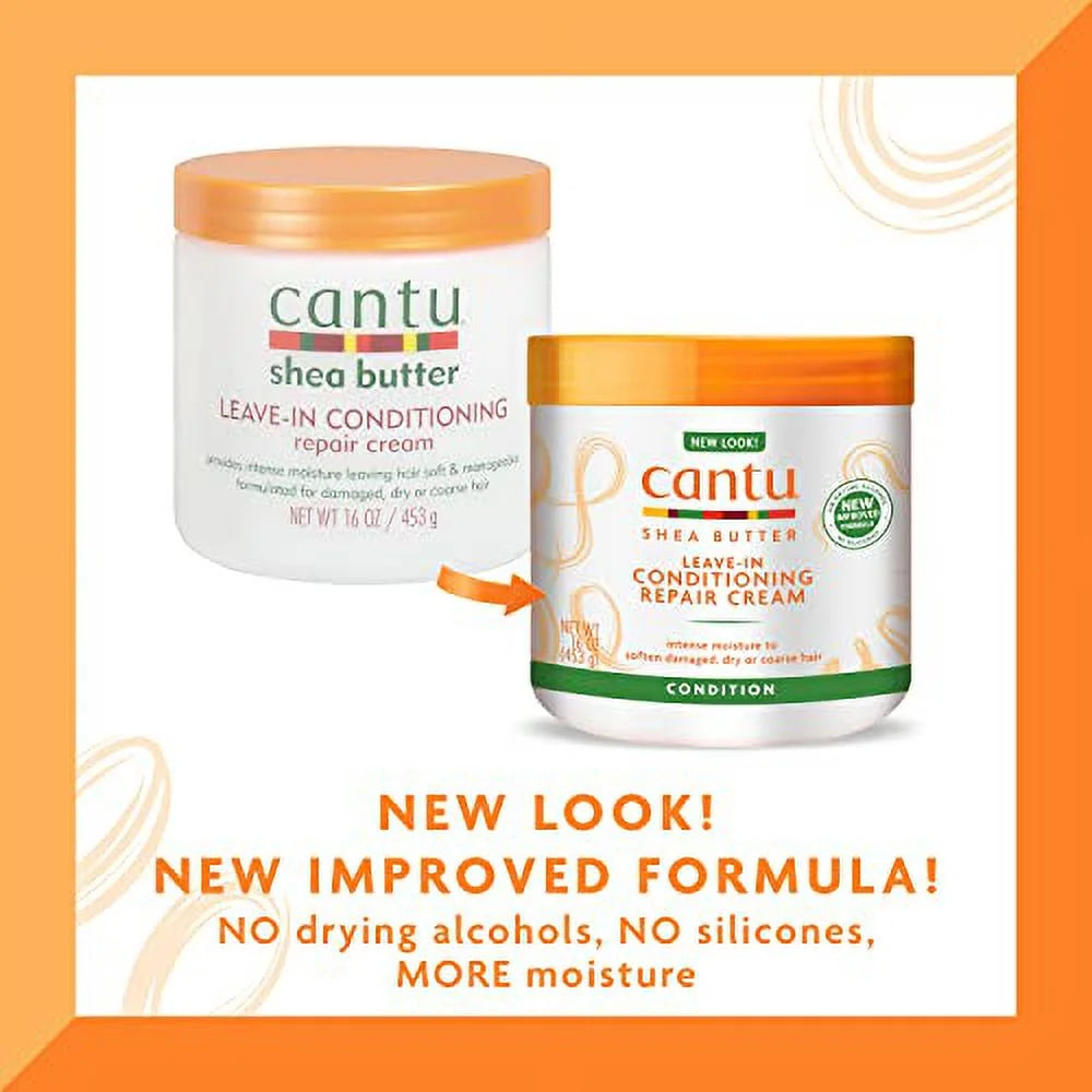 Cantu Shea Butter Leave In Conditioning Repair Cream 16 Oz