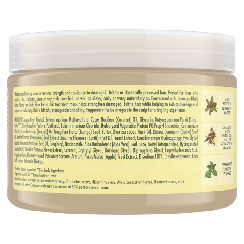 Shea Moisture Jamaican Black Castor Oil Strengthen & Restore Treatment Masque 12 Oz