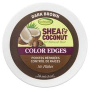 Grohealthy Shea & Coconut Color Edges Dark Brown Jar 1 Oz