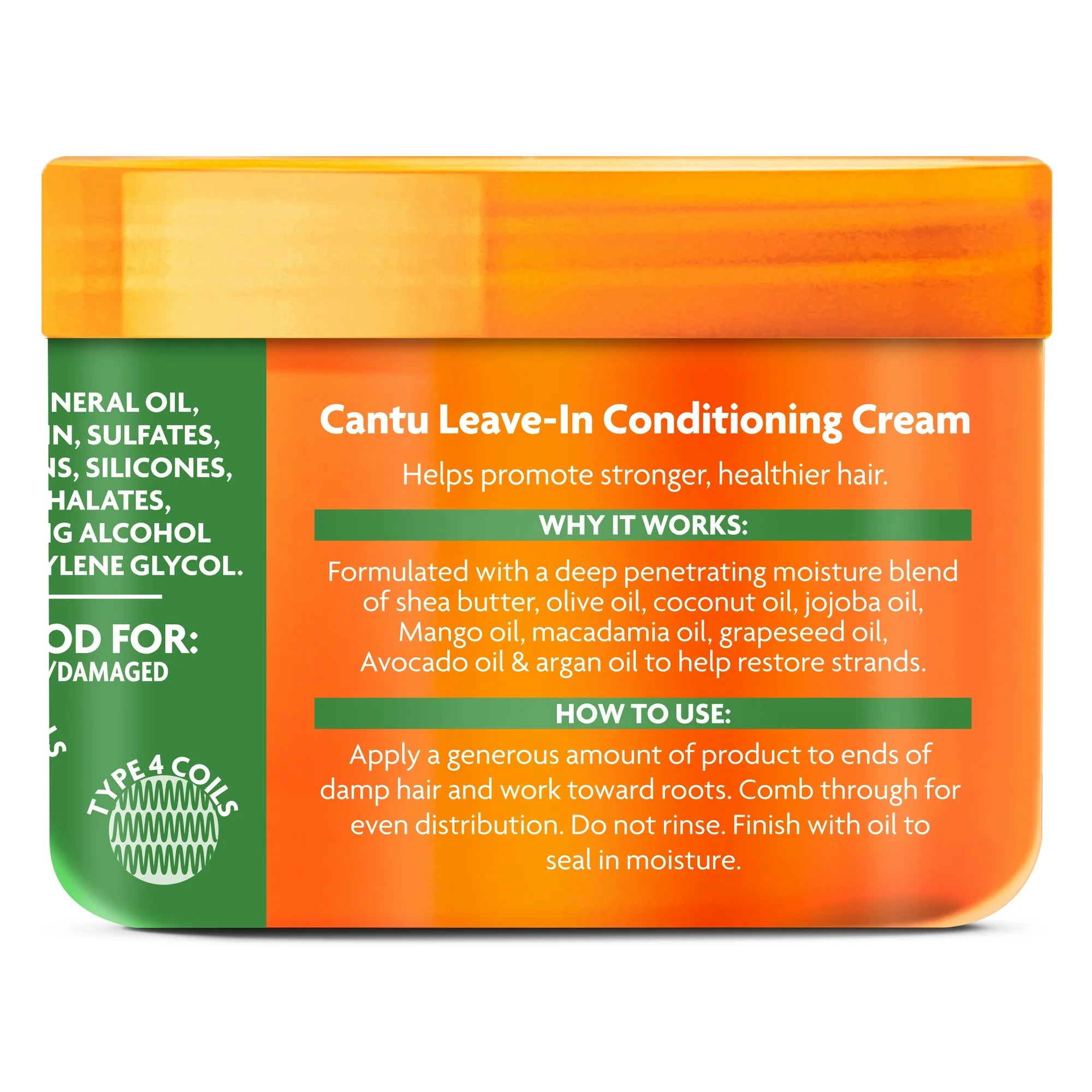 Cantu Shea Butter For Natural Hair Leave In Conditioning Repair Cream 12 Oz