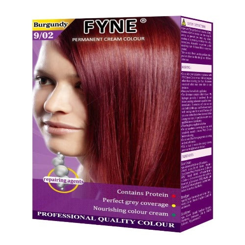 Fyne Permanent Burgundy Hair Dye 4.2 Oz