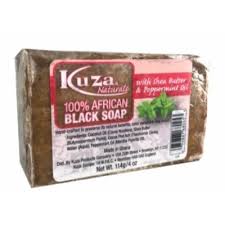 Kuza African Black Soap Peppermint 4 Oz