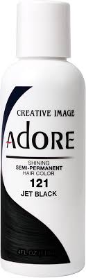 Adore Shining Semi Permanent 121 Jet Black Hair Dye 4 Oz