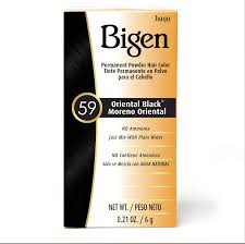 Bigen Permanent Powder Hair Color Dyes Oriental Black 59