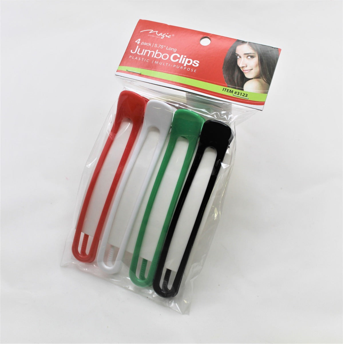 Magic Collection Jumbo Clips Pack Of 4 Salon Size Selection Clips 50g