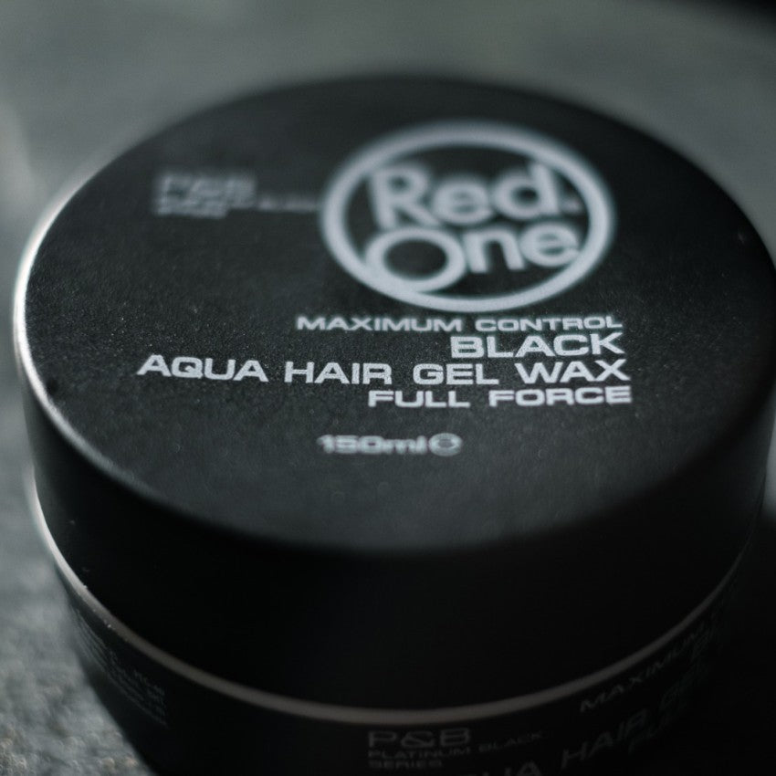 Red One Hair Styling Aqua Gel Wax Black 150ml