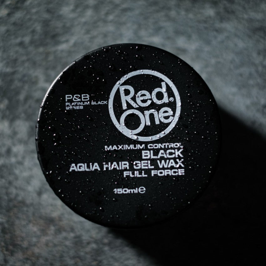 Red One Hair Styling Aqua Gel Wax Black 150ml