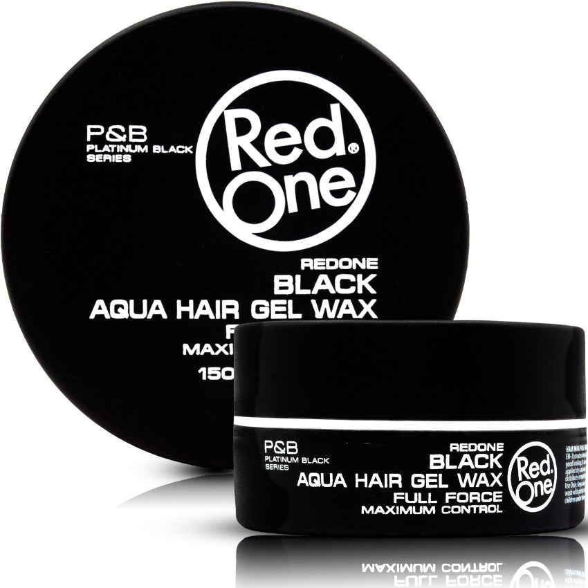 Red One Hair Styling Aqua Gel Wax Black 150ml