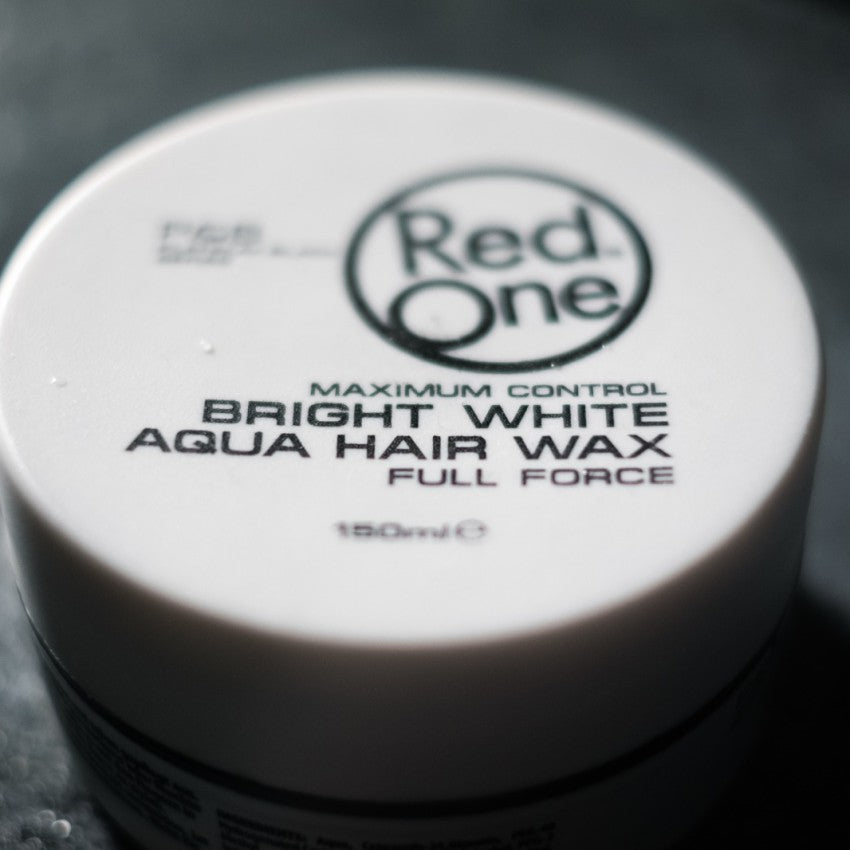 Red One Hair Styling Aqua Hair Wax Bright White 150ml