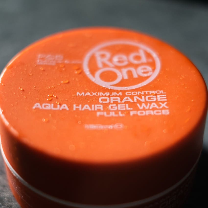 Red One Hair Styling Aqua Hair Gel Wax Orange 150ml