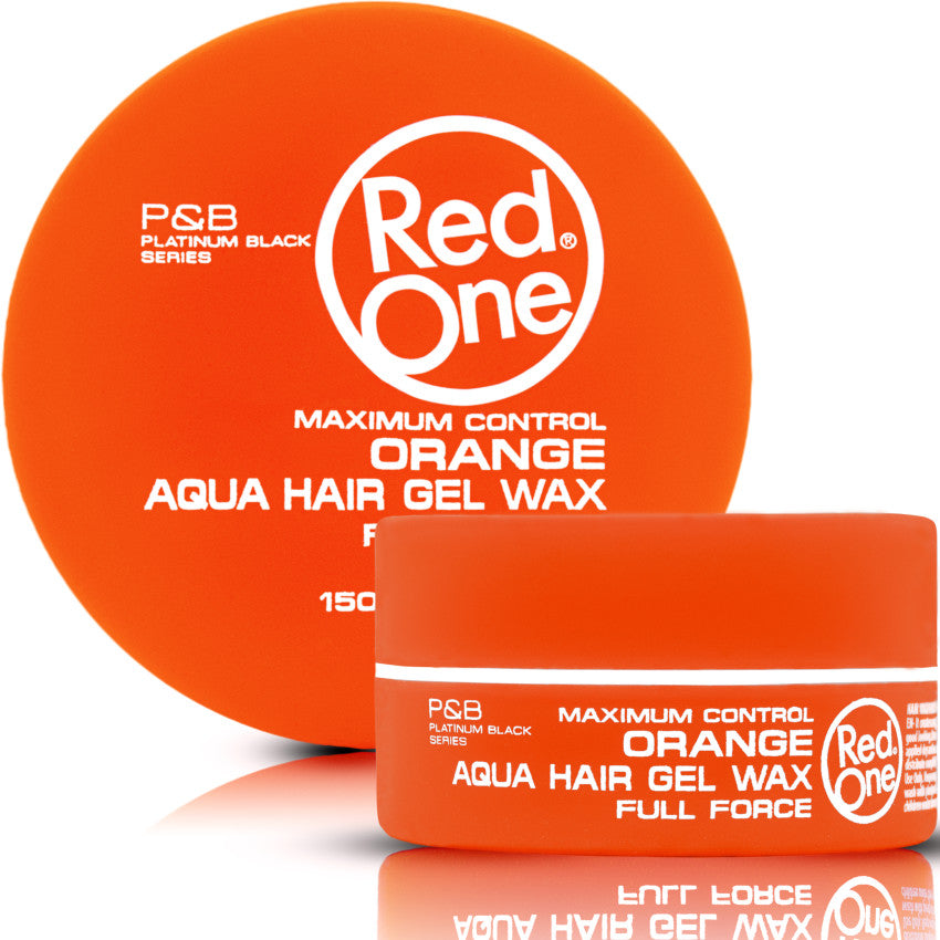 Red One Hair Styling Aqua Hair Gel Wax Orange 150ml