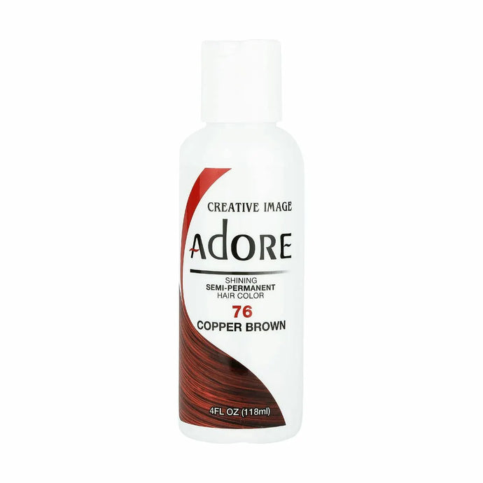 Adore Shining Semi Permanent 76 Copper Brown Hair Dye 4 Oz