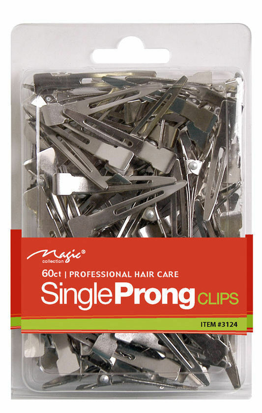 Magic Collection Bulk Professional Hair Care Double Prong Clips 80pc