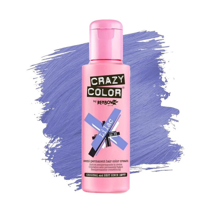 Crazy Color Semi Permanent Hair Dye Lilac 4 Oz