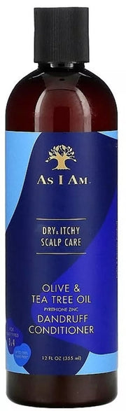 As I Am Dry and Itchy Scalp Care  Dandruff Conditioner With Olive and Tea Tree Oil 12 Oz