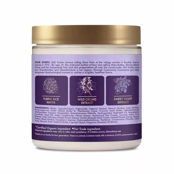 Shea Moisture Purple Rice Water Strength + Colour Care Masque 8.0 Oz