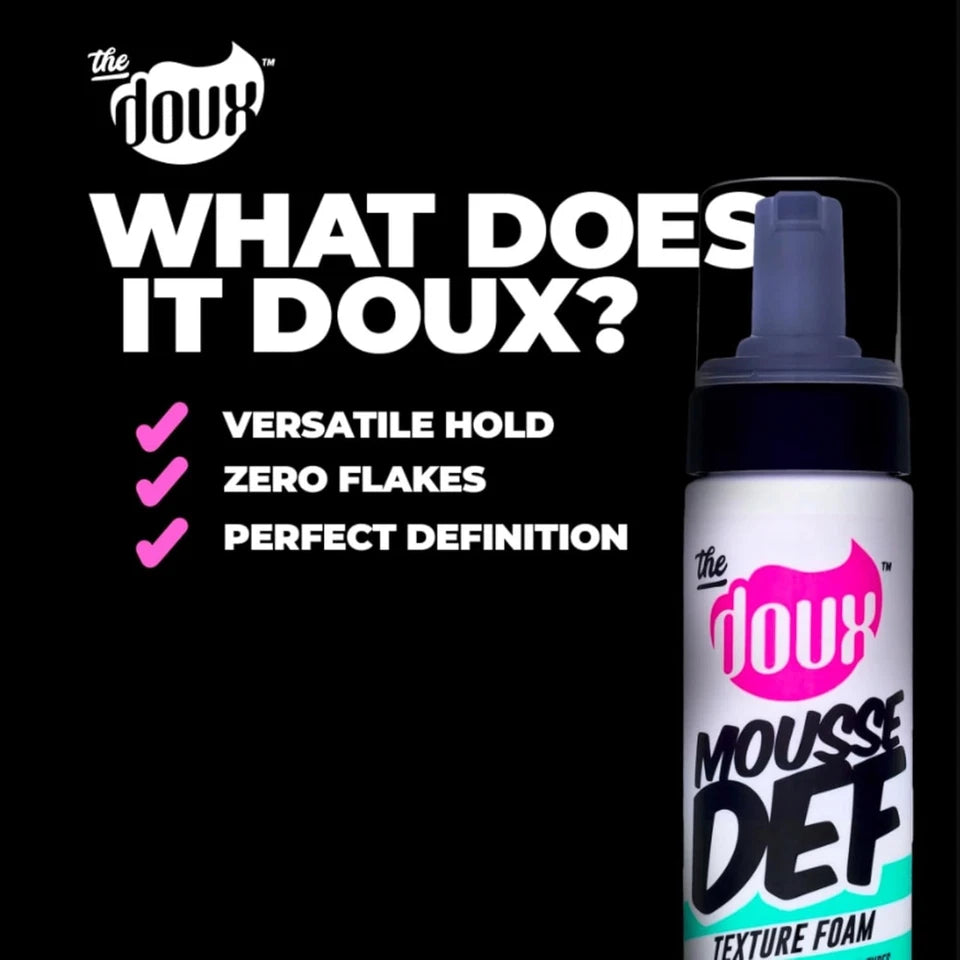 The Doux Mousse Def Texture Foam All in One Styler for All Hair Types 7 Oz