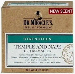 Dr Miracles Temple & Nape Gro Balm Super 4 Oz