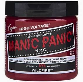 Manic Panic Semi Permanent Hair Dye Wildfire 4 Oz